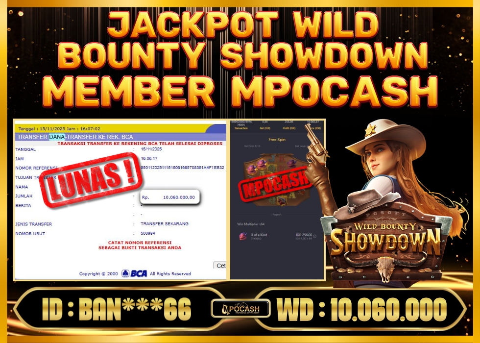 MPOCASH JACKPOT WILD BOUNTY SHOWDOWN